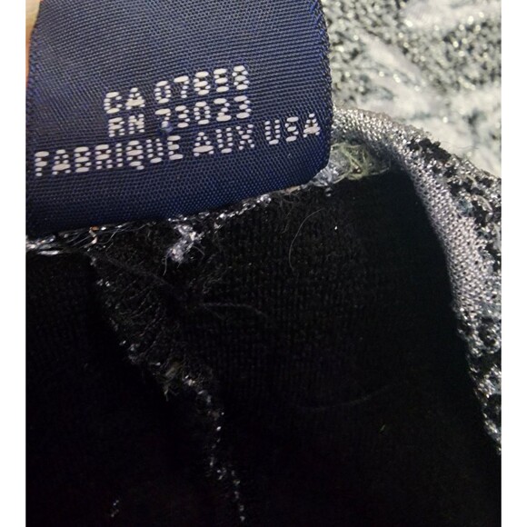 Vintage Metallic Thread Whisper Blouse Womens S Floral Y2K Fashion Made In USA - Picture 11 of 11